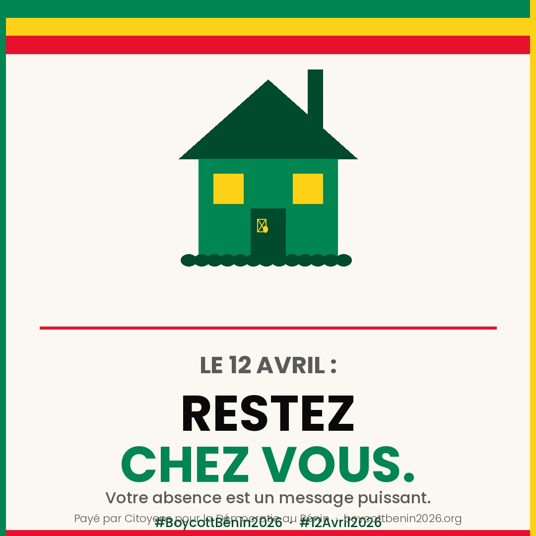 Jour de l&rsquo;élection — Restez chez vous